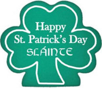 Foam Hands: 12 inch Shamrock Foam Mitts